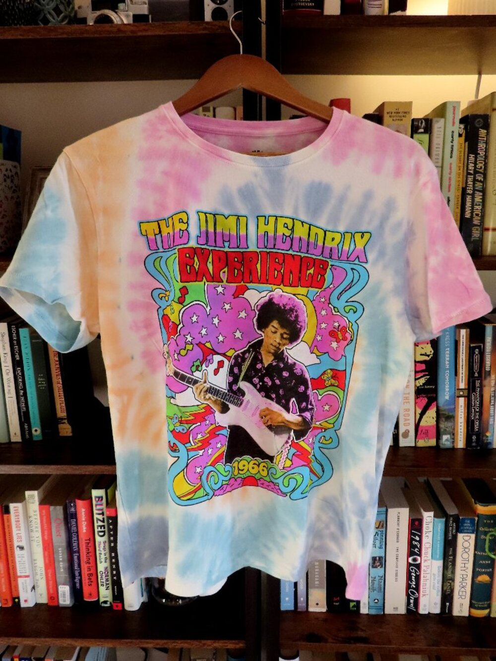 NWT Junk Food Clothing Jimi Hendrix Experience Tie Dye graphic band tee Small